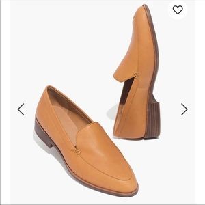 Madewell The Frances Loafer Leather in Amber Brown